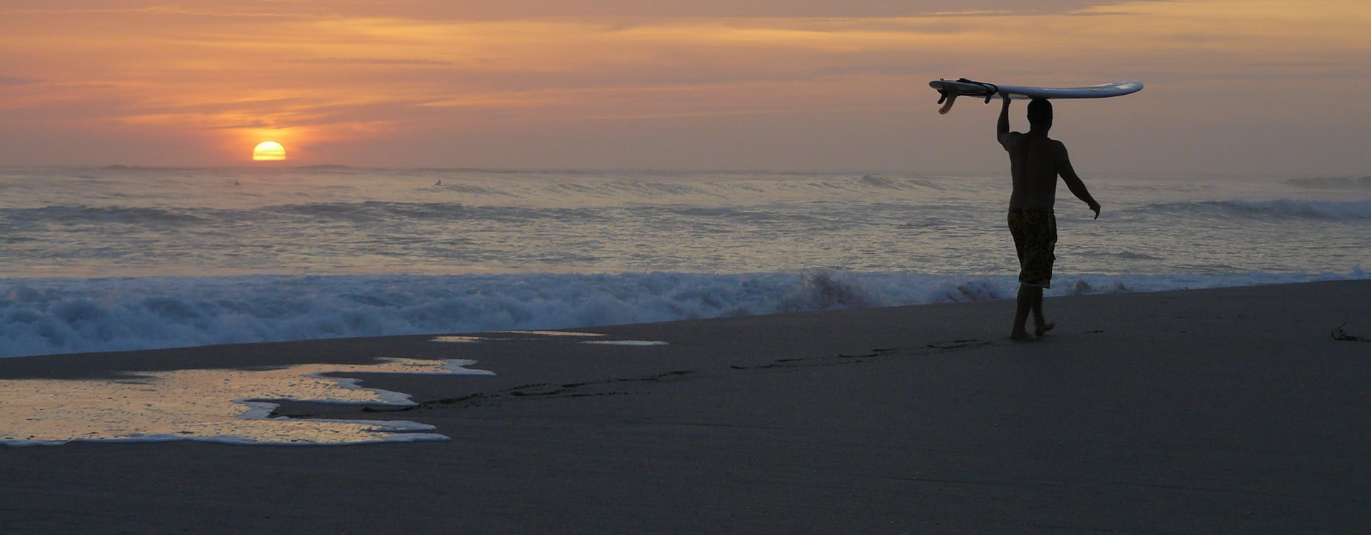 Sun setting over Nosara Nosara Beach